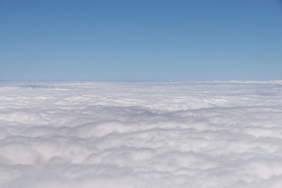 Scenic view of cloudscape against blue sky