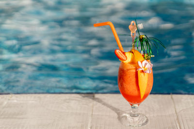 Close-up of drink on table