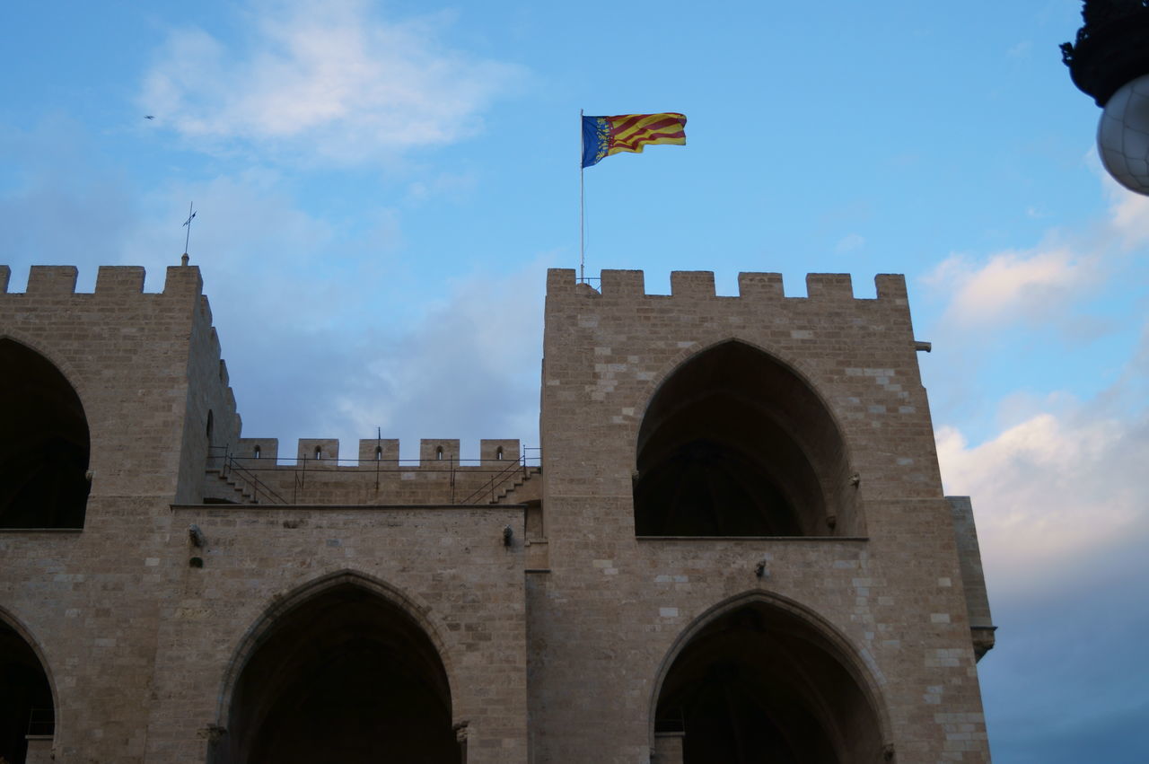 LOW ANGLE VIEW OF CASTLE