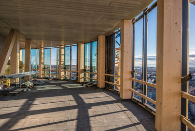 View from the 19. floor of building trÆ in aarhus, denmark