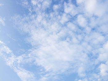 Low angle view of clouds in sky