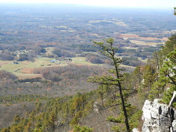 Aerial view of landscape against sky