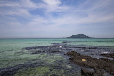 Scenic view of sea against sky