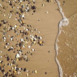 Close-up of sand on beach