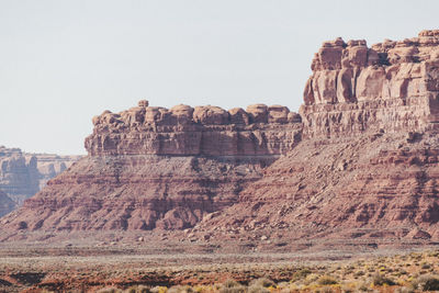 View of rock formations