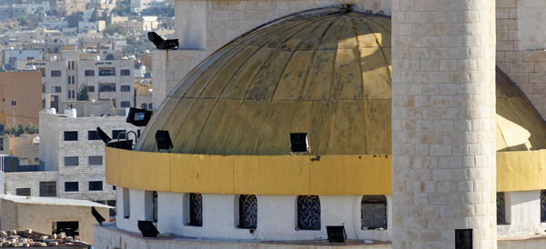 Close-up of the lower cathedral of the mosque in madaba