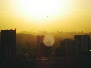 Cityscape at sunset