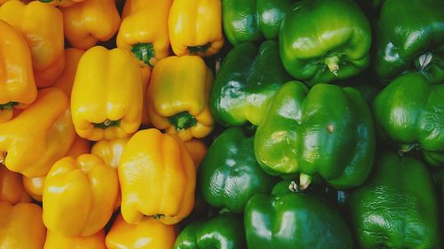 Full frame shot of peppers for sale