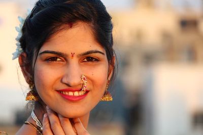 Portrait of a smiling young woman