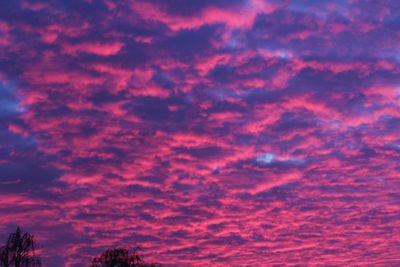 Low angle view of dramatic sky