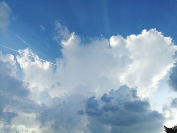 Low angle view of clouds in sky