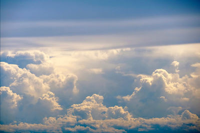 Low angle view of clouds in sky