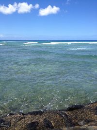 Scenic view of sea against sky