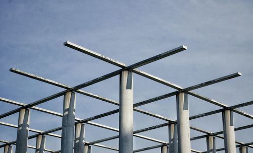 Low angle view of built structure against sky