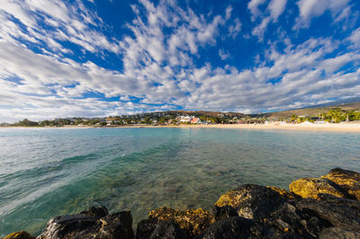 Scenic view of sea against sky