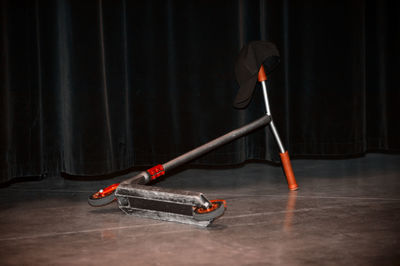 Push scooter on stage