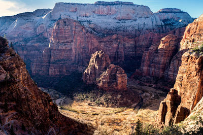 View of rock formations