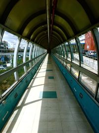 View of empty railroad station