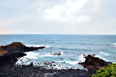 Scenic view of sea against sky