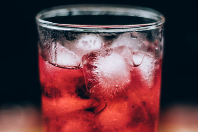 Close-up of drink in glass