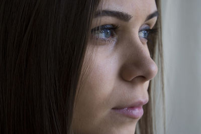 Close-up of young woman