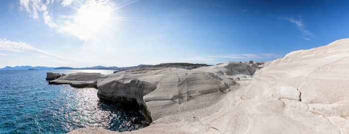 Panoramic view of sea against sky