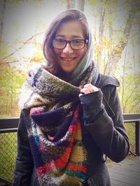 Portrait of smiling young woman