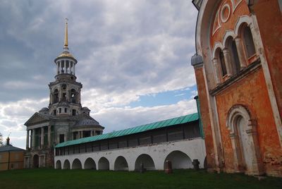 Low angle view of historic building against sky