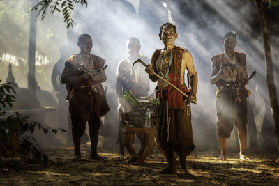 Group of people standing outdoors