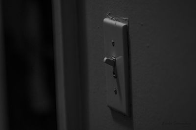 Close-up of closed door