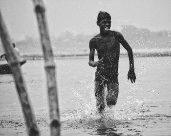 Woman in water