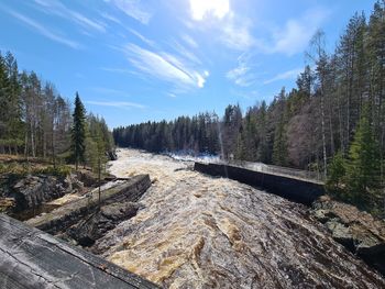 Springtime waterfall sweden byske river