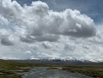 Scenic view of landscape against sky