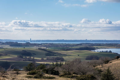 Mols bjerge nationalpark and aarhus in the horizon