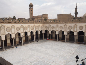 View of historic building against cloudy sky