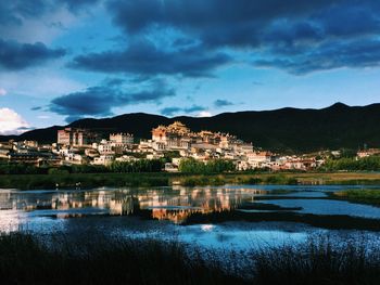 View of town at waterfront