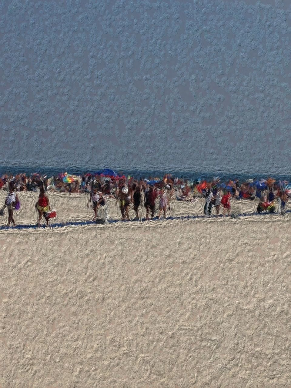 large group of people, lifestyles, men, leisure activity, person, mixed age range, beach, high angle view, vacations, tourist, walking, day, outdoors, sand, enjoyment, togetherness, standing, sunlight, crowd