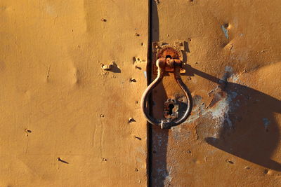 Detail of rustic metal gate