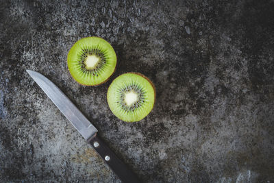 Directly above shot of fruit on table