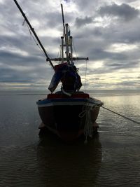 Boats in harbor