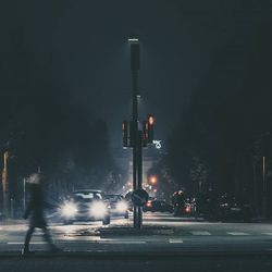 City street at night