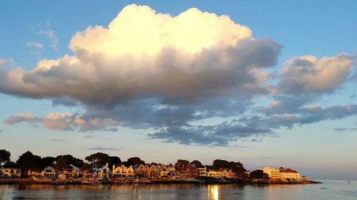 Scenic view of calm sea against sky