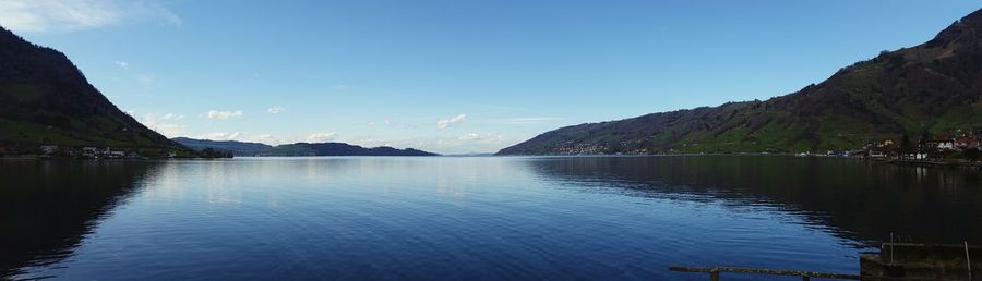 Scenic view of calm lake