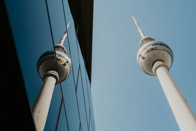 Low angle view of street light