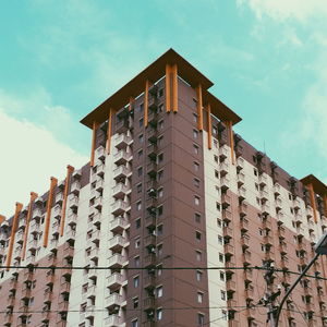 Low angle view of building against sky