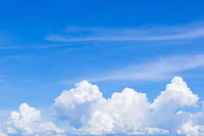 Low angle view of clouds in sky