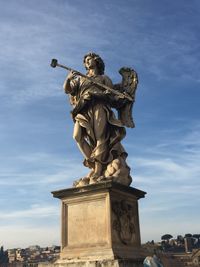 Low angle view of statue