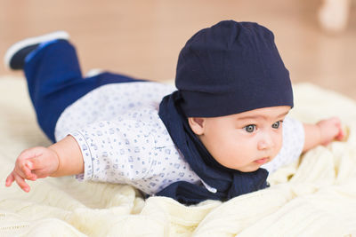 Portrait of cute baby girl