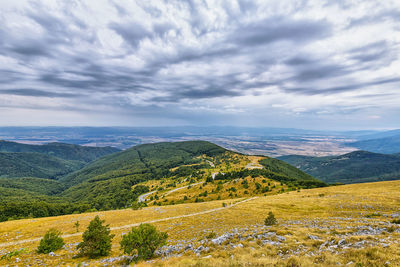 Scenic view of landscape against sky