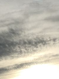 Low angle view of clouds in sky